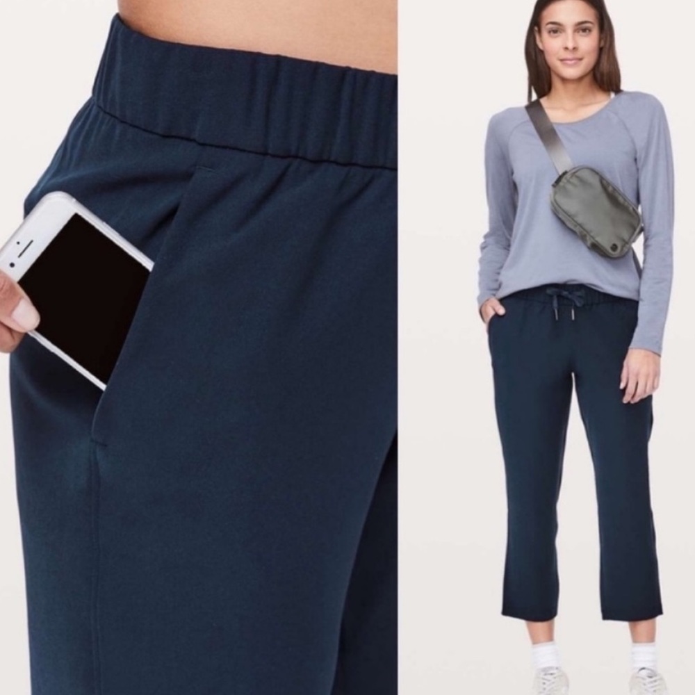 On The Fly Crop Woven Athletic Trouser by Lululemon